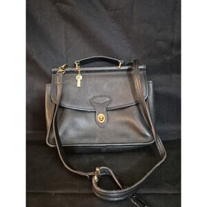 Jack George Brown Leather Mesager Crossbody Bag All Thick Leather Made In USA